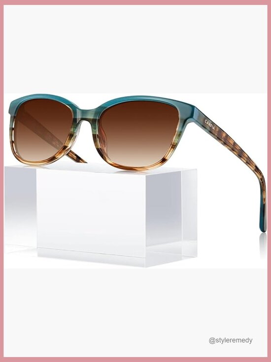Acetate Polarized Sunglasses UV Protection Cat Eye Frame main image 4